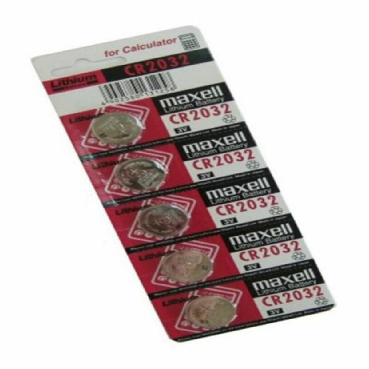 Lithium Button Batteries Maxell 19040805 220 mAh 3 V (5 Units)