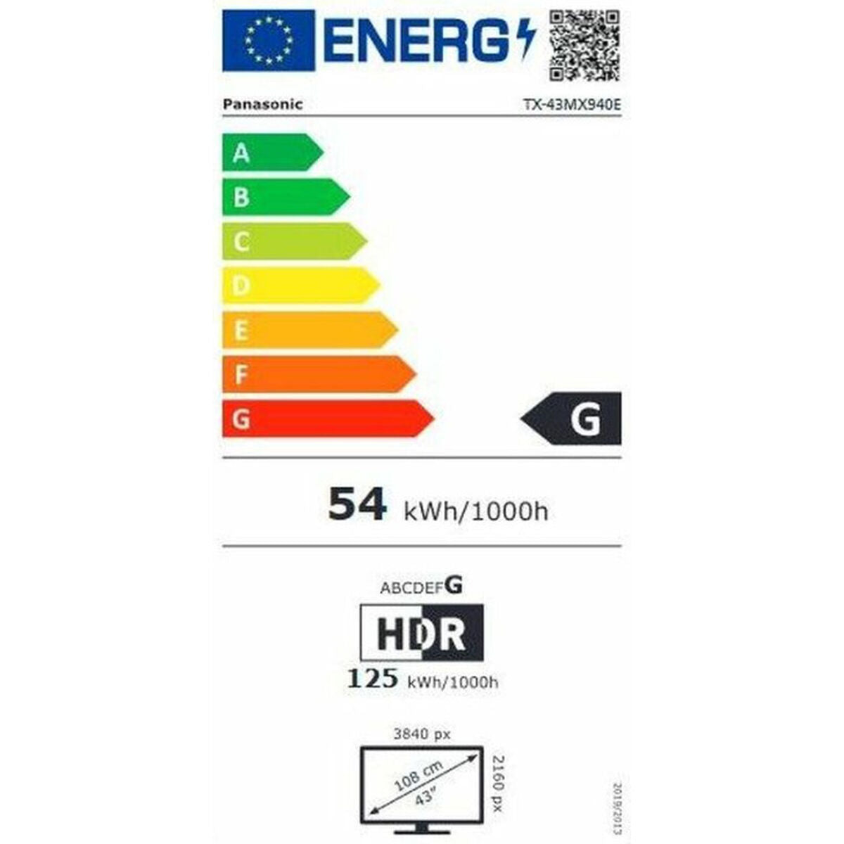 Smart TV Panasonic TX43MX940E 4K Ultra HD 43" LED AMD FreeSync