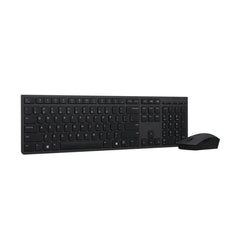 Keyboard and Wireless Mouse Lenovo SLIM COMBO II ES MC00011728 Black Spanish Qwerty