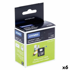 Printer Labels Dymo White Black 1000 Pieces 13 x 25 mm (6 Units)