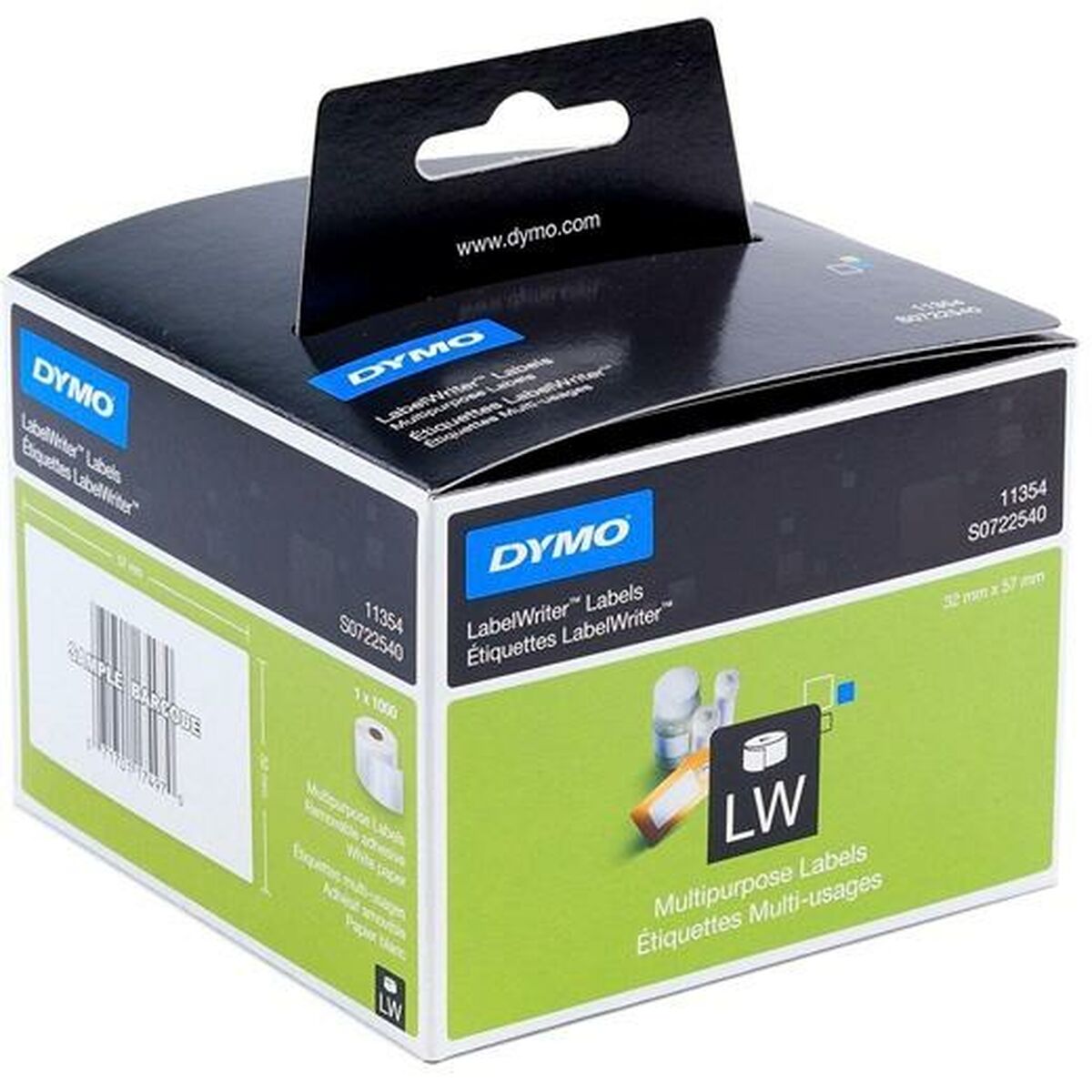 Printer Labels Dymo White Black 32 x 57 mm 1000 Pieces (6 Units)