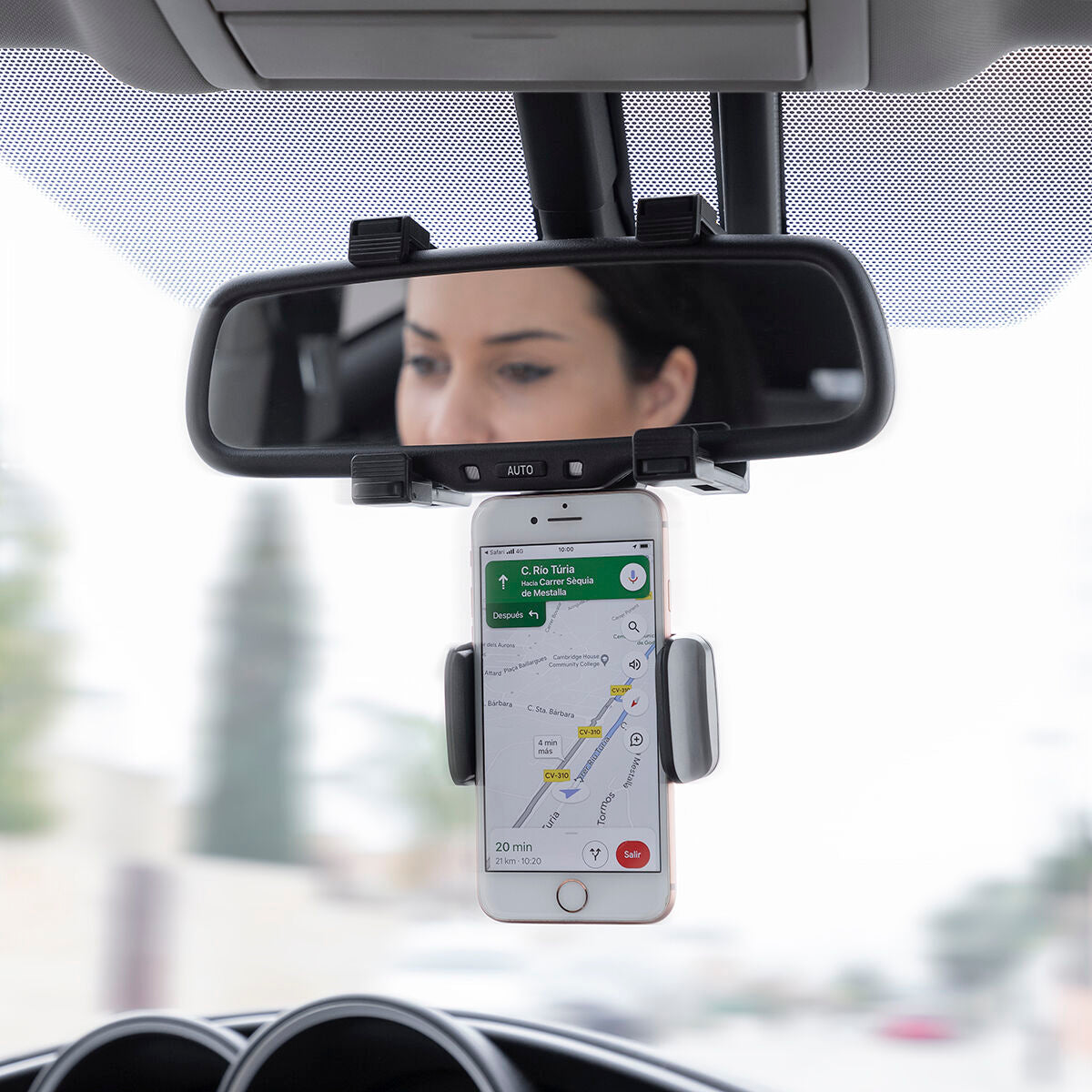 Smartphone Holder for Rearview Mirror Stropp InnovaGoods